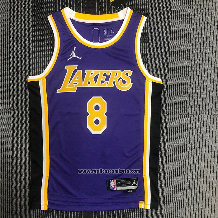 Camiseta Los Angeles Lakers Kobe Bryant #8 Statement 2021-22 Violeta